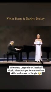 Marilyn Mulvey and Victor Borge